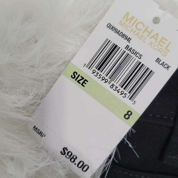 MICHAEL Michael Kors Izzy Skinny Black Jeans 8 NWT Stretch Mid Rise - Picture 10 of 11